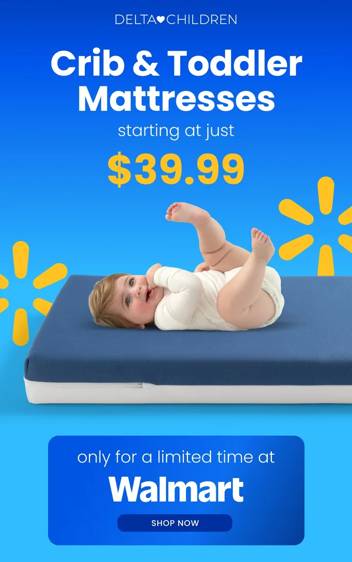 Crib & toddler mattresses — Walmart ad